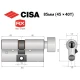 Цилиндр CISA RX (модульный) 85T (45*40T) никель матовый 5 ключей