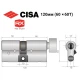 Цилиндр CISA RX (модульный) 120T (60*60T) никель матовый 5 ключей