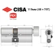 Цилиндр CISA RX (модульный) 115T (40*75T) никель матовый 5 ключей