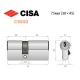 Цилиндр CISA C3000 75 (30*45) никель матовый 3 ключа