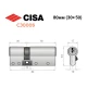 Цилиндр CISA C3000S (модульный) 80 (30*50) никель матовый 3 ключа