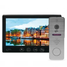 Комплект відеодомофона Light Vision: домофон 7" AMSTERDAM FHD Black та відеопанель RIO FHD Grey