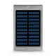 Повербанк з сонячною панеллю 10000mAh Power Bank Kraft KPB-1012SL Silver LED-ліхтар