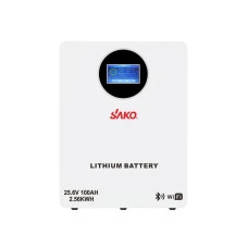 Акумуляторна батарея літій-залізо-фосфатна LiFePO4 100А*год 25.6В 2560Вт*год Sako Li-Sun series SK-25.6V100Ah настінний / підлоговий монтаж