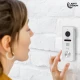 Комплект відеодомофона Light Vision з електрозамком: домофон 7" AMSTERDAM FHD Black, відеопанель 2Mp RIO FHD (RF) White зі зчитувачем Mifare, електромеханічний замок Trinix TRX Fass Steel