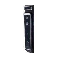 Замок біометричний автономний Trinix TRL-8801BTV Black з Bluetooth, розпізнаванням облич, зчитувачем відбитків пальців і карт Mifare