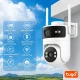 IP PTZ-відеокамера з WiFi 4Mp+4Mp Light Vision VLC-9304WI/2C (Tuya) f=4mm, ІЧ+LED-підсвічування, з мікрофоном