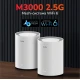 Маршрутизатор WiFi Mesh-система WiFi 6 2.5G Cudy M3000 V2.0 White (1-Pack) дводіапазонний