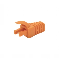 Чохол ізолюючий для роз'єму RJ-45 Cat.5/Cat.6, ПВХ помаранчевий, 100 шт.