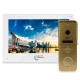 Комплект відеодомофона Light Vision: WiFi-домофон 10" SINGAPORE FHD White та відеопанель RIO FHD Gold