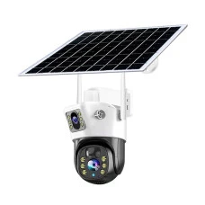 IP PTZ-відеокамера автономна з WiFi та сонячною панеллю 2Mp+2Mp Light Vision VLC-9192WIA/2C (Solar) White f=4mm, на акумуляторних батареях