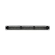 Патч-панель 24 порти NVC-PN-12/24 CAT5/CAT6 19" 1U екранована
