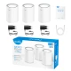 Маршрутизатор WiFi Mesh-система WiFi 6 2.5G Cudy M3000 V2.0 White (3-Pack) 3 штуки дводіапазонні