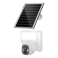 IP PTZ-відеокамера автономна з WiFi, прожектором та сонячною панеллю 3Mp Light Vision VLC-6103WLS White (Lamp+Solar) (CareCam Pro) f=3.6mm, на акумуляторних батареях