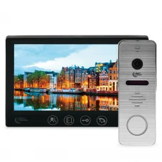 Комплект відеодомофона Light Vision: домофон 7" AMSTERDAM FHD Black та відеопанель RIO FHD Silver