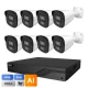 Комплект IP-відеонагляду на 8 камер TVT IP-Video Kit 8x4Mp (B) PoE: 8 циліндричних 4Mp відеокамери + 8-канальний 6Mp відеореєстратор