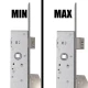 Механизм замка CISA 46215.35 язычок (BS35*85мм, 22 мм) нержавеющая сталь